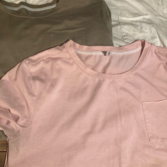 ZAFUL (3) Solid Chest Pocket High Low T-shirt - L - Picture 3 of 12